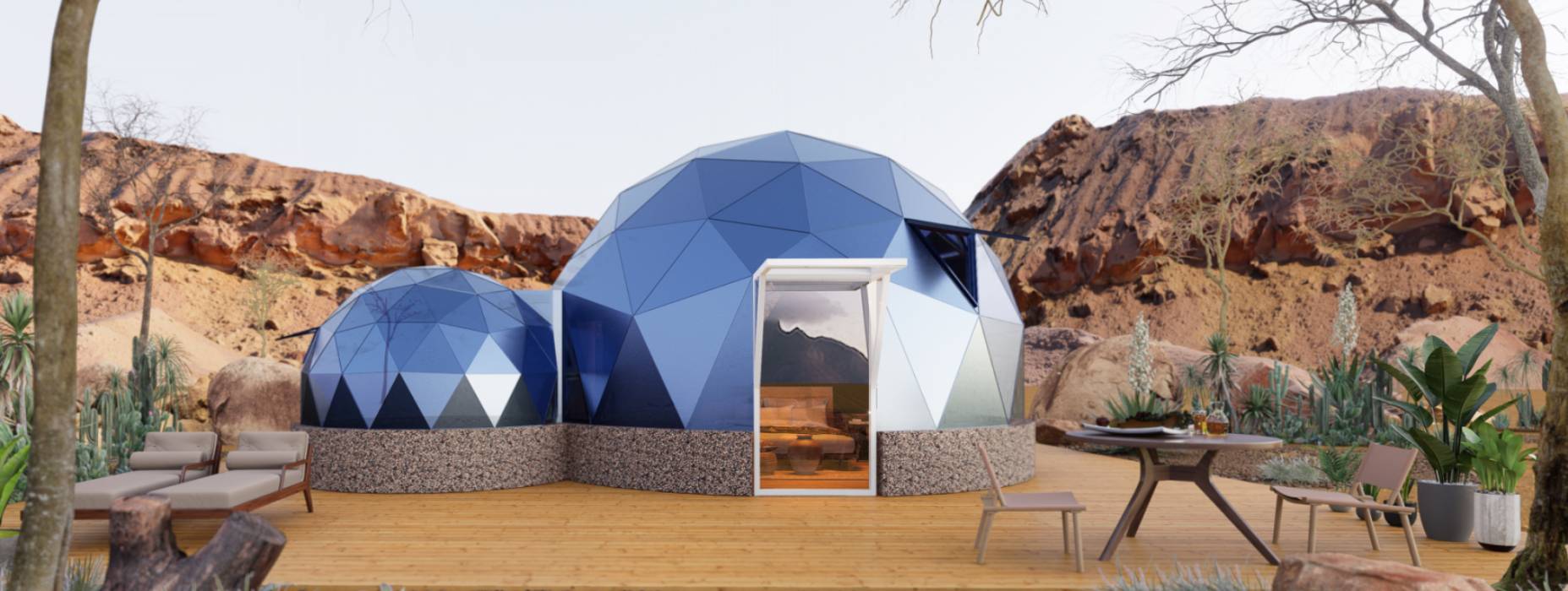 深泽县球形智能光伏玻璃星空房